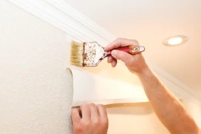 Pose de papier peint à Bellebat — revêtements muraux et toiles de verre